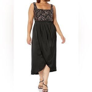 City Chic Plus Size Sequin Bodice Dress